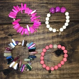Betsy Pittard Designs Pink stack Bracelets